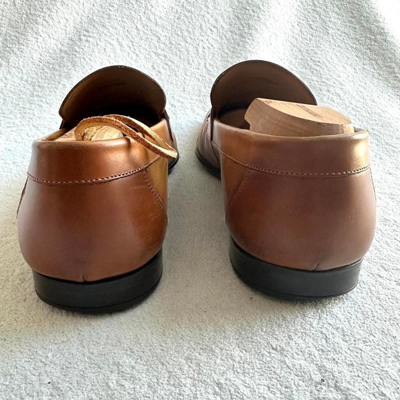 Magnanni 'Lino' Buckle Bit Loafer Shoes Brown Mens Size 8 M‎ US MSRP $325 - Picture 5 of 9